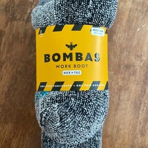3pk - Bombas Workboot Socks - Size Medium